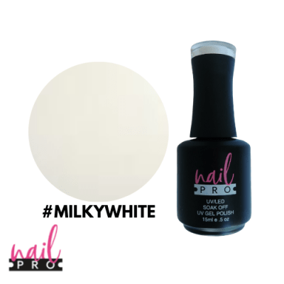 NAIL PRO Esmalte Permanente Milky White Traslucido