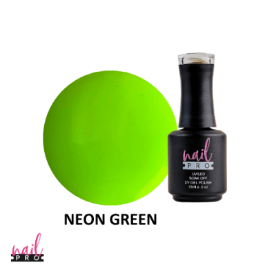 NAIL PRO Esmalte Permanente Neon Green1