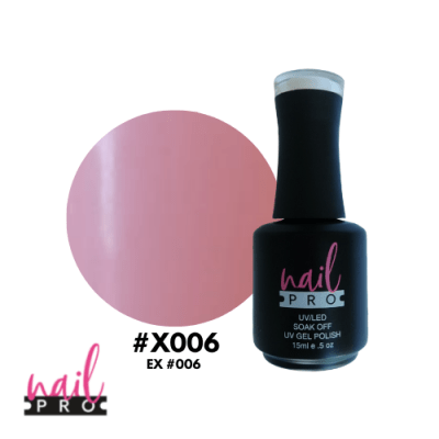 NAIL PRO Esmalte Permanente X006 Rosado Claro