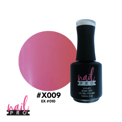 NAIL PRO Esmalte Permanente X009 Rosado Chicle1