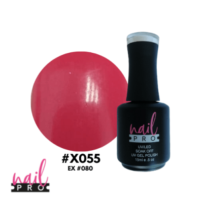 NAIL PRO Esmalte Permanente X055 Rosado