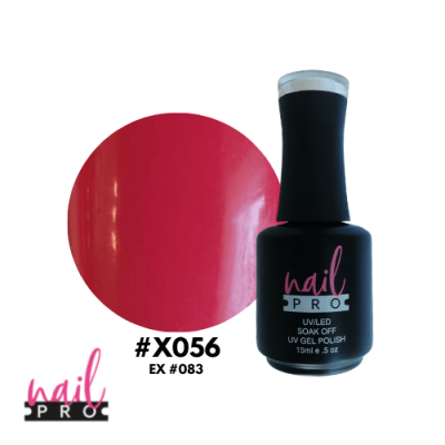 NAIL PRO Esmalte Permanente X056 Fucsia rojizo1