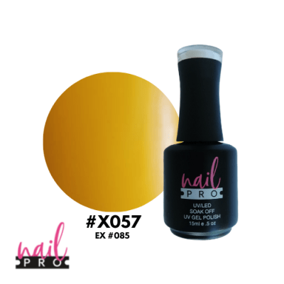 NAIL PRO Esmalte Permanente X057 Amarillo Pato1