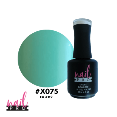 NAIL PRO Esmalte Permanente X075 Verde Agua1