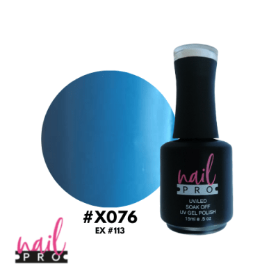 NAIL PRO Esmalte Permanente X076 Celeste