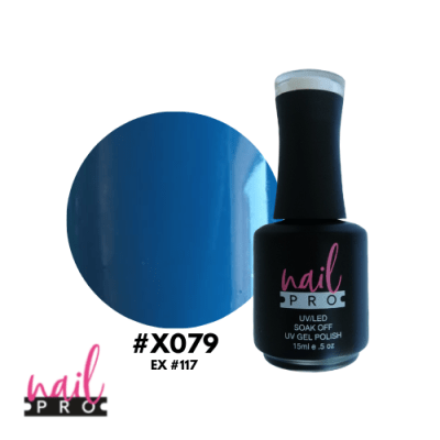 NAIL PRO Esmalte Permanente X079 Azul turquesa1
