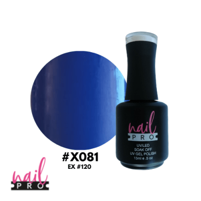 NAIL PRO Esmalte Permanente X081 Azul1