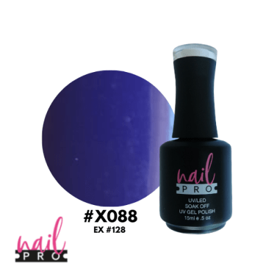 NAIL PRO Esmalte Permanente X088 Morado Azulado1