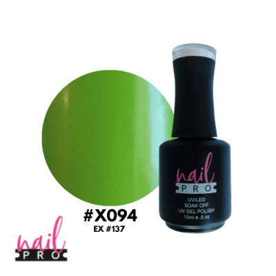 NAIL PRO Esmalte Permanente X094 Verde manzana