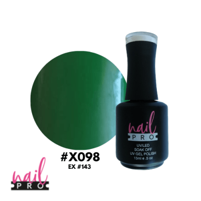 NAIL PRO Esmalte Permanente X098 Verde Hoja