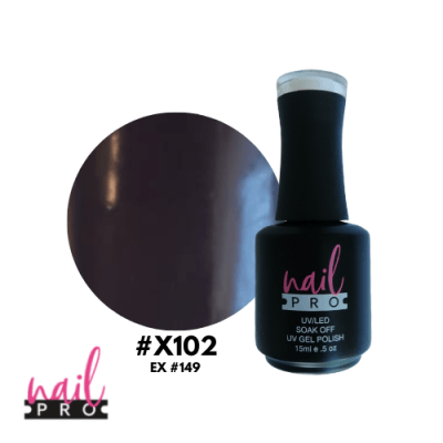 NAIL PRO Esmalte Permanente X102 Café Burdeo
