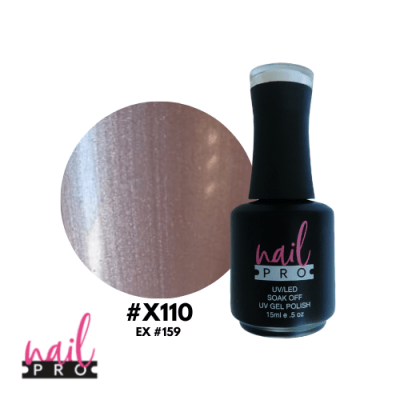 NAIL PRO Esmalte Permanente X110 Plateado Champagne