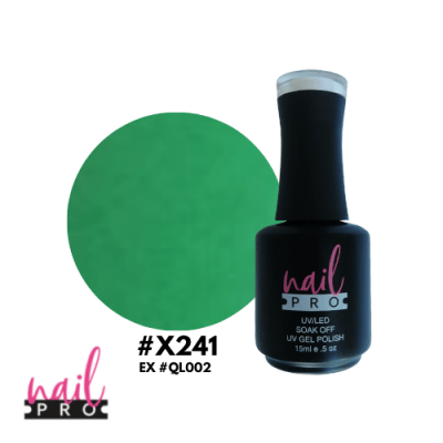 NAIL PRO Esmalte Permanente X241 Verde Manzana