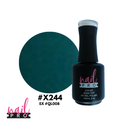 NAIL PRO Esmalte Permanente X244 Turquesa Paraiso