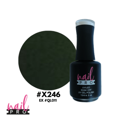 NAIL PRO Esmalte Permanente X246 Verde Pepinillo