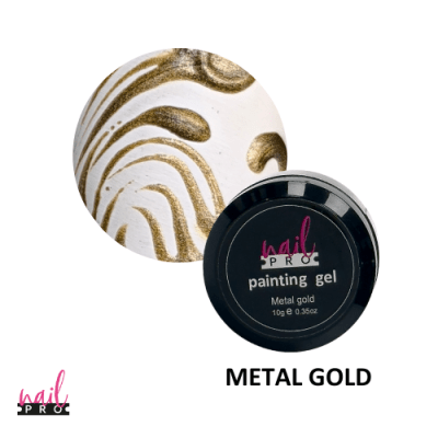 Nail Pro Gel paint - Metal Gold 10gr