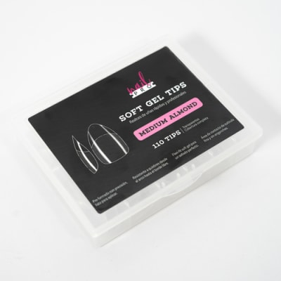 NAIL PRO TIPS SOFT GEL MEDIUM ALMOND 110U (PRE-LIMADOS)