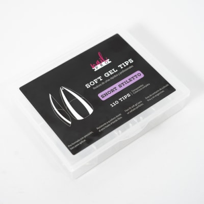 NAIL PRO TIPS SOFT GEL SHORT STILETTO 110U (PRE-LIMADOS)1