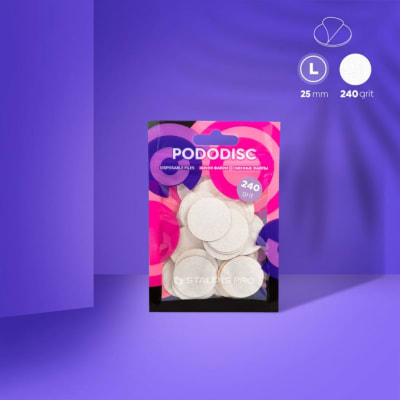 Staleks Pro Pads Para Pododisc - Talla “L” Blanco - Grit 2401