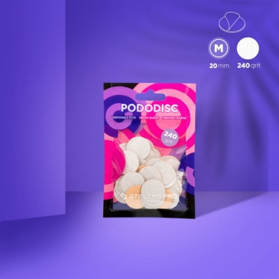 Staleks Pro Pads Para Pododisc - Talla “M” Blanco - Grit 2401