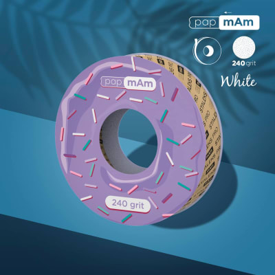 Staleks Repuesto para Lima Bobbinail papmAm Blanca con BOLSILLO - 240 Grit