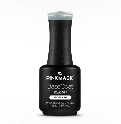 Rubber base coat sparkly sky PINK MASK1