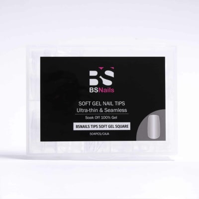 BSnails Tips Soft Gel 504 pcs SQUARE1