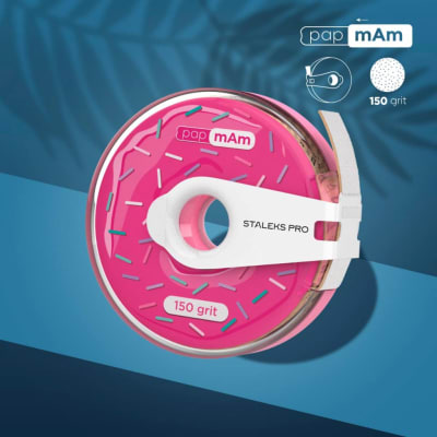 Staleks Pro Lima Bobbinail papmAm Blanca con BOLSILLO - Grit 150