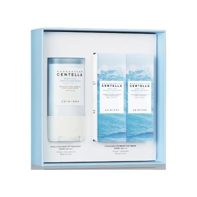 SKIN1004 Hyalu-Cica Sunsational Kit: Fotoprotector SPF 50 en Barra + Mini Tallas