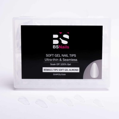 BSnails Tips Soft Gel 504 pcs ALMOND