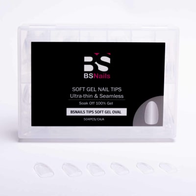 BSnails Tips Soft Gel 504 pcs OVAL