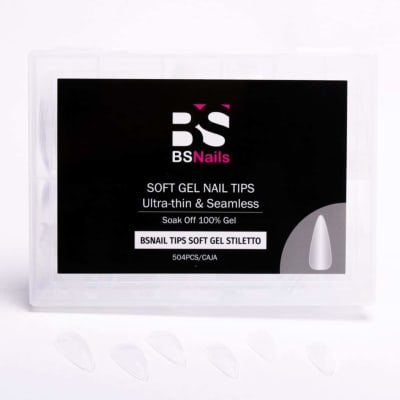 Bsnails Tips Soft Gel 504 pcs STILETTO1