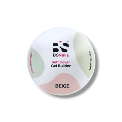 BSNAILS Gel Builder Soft Cover Autonivelante - BEIGE - Pote de 30 ML1