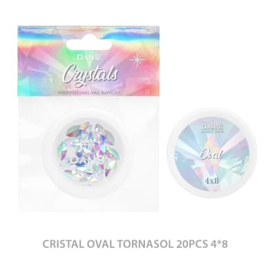 DANS Cristal Oval TORNASOL 20pcs 4*8