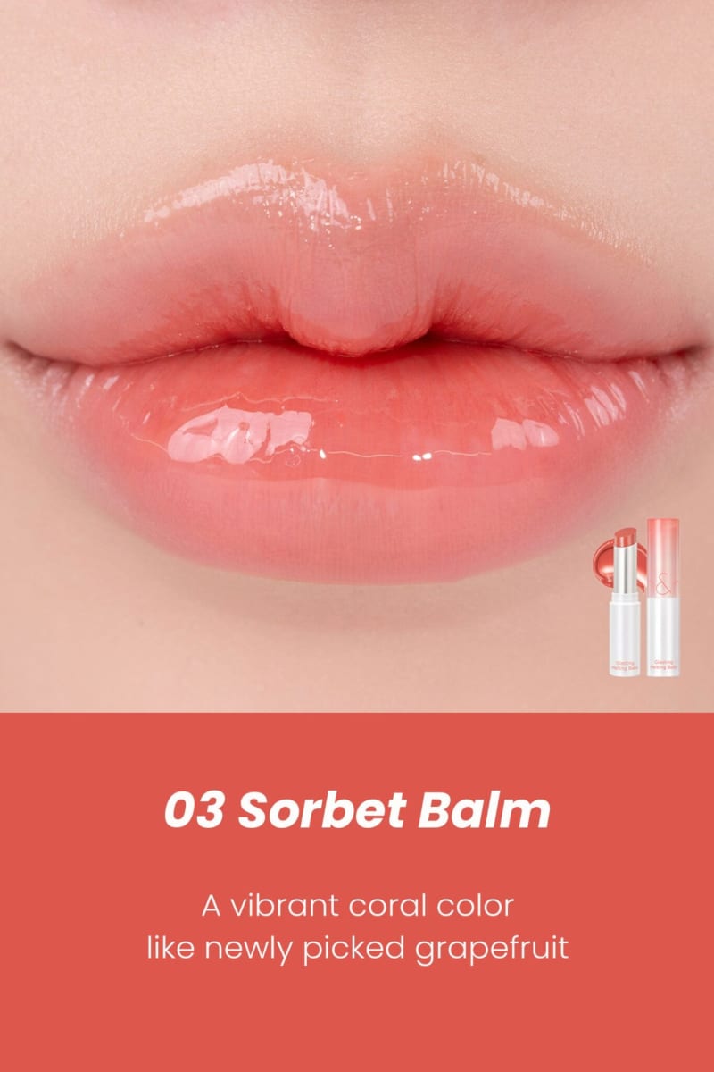 ROM&ND GLASTING MELTING BALM – Balsamo Labial #03 SORBET BALM2