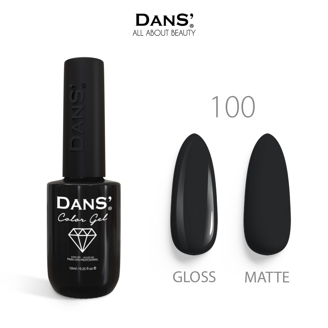 Esmalte permanente DANS 100 10ml (NEGRO) 3
