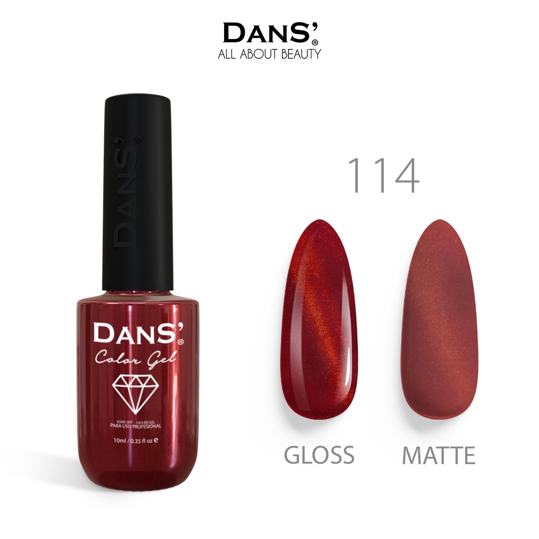 Esmalte permanente DANS 114 10ml Ojo de gato 1