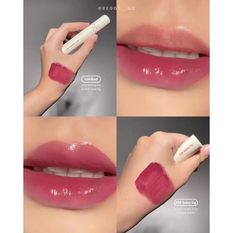 ROM&ND – JUICY LASTING TINT – Tinte Labial #28 BARE FIG2