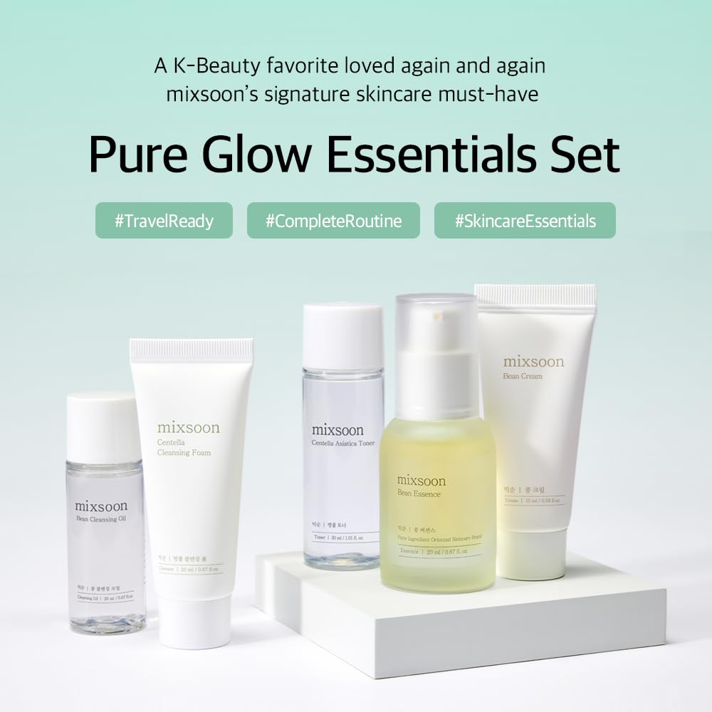 MIXSOON – Pure Glow Essentials Set – Kit Mini Tallas – 5 pzs2