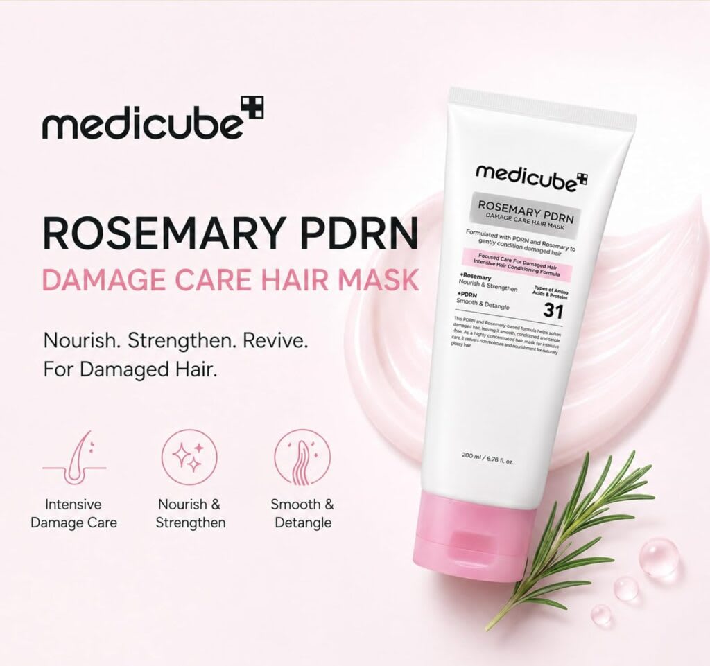 MEDICUBE Rosemary PDRN Damage Care Hair Mask – Mascarilla Capilar 200ml3