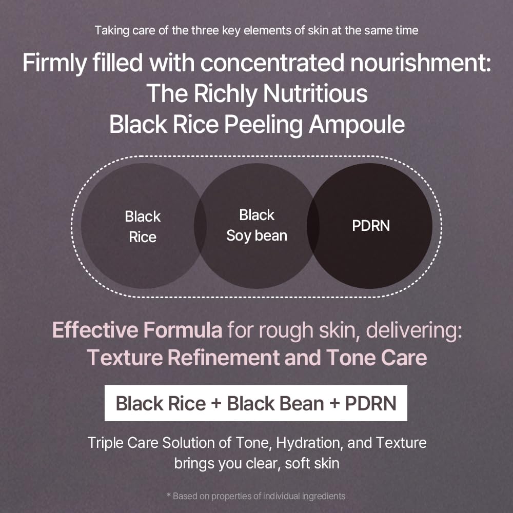 MIXSOON – Black Rice Peeling Ampoule – Serum Exfoliante 100ml7
