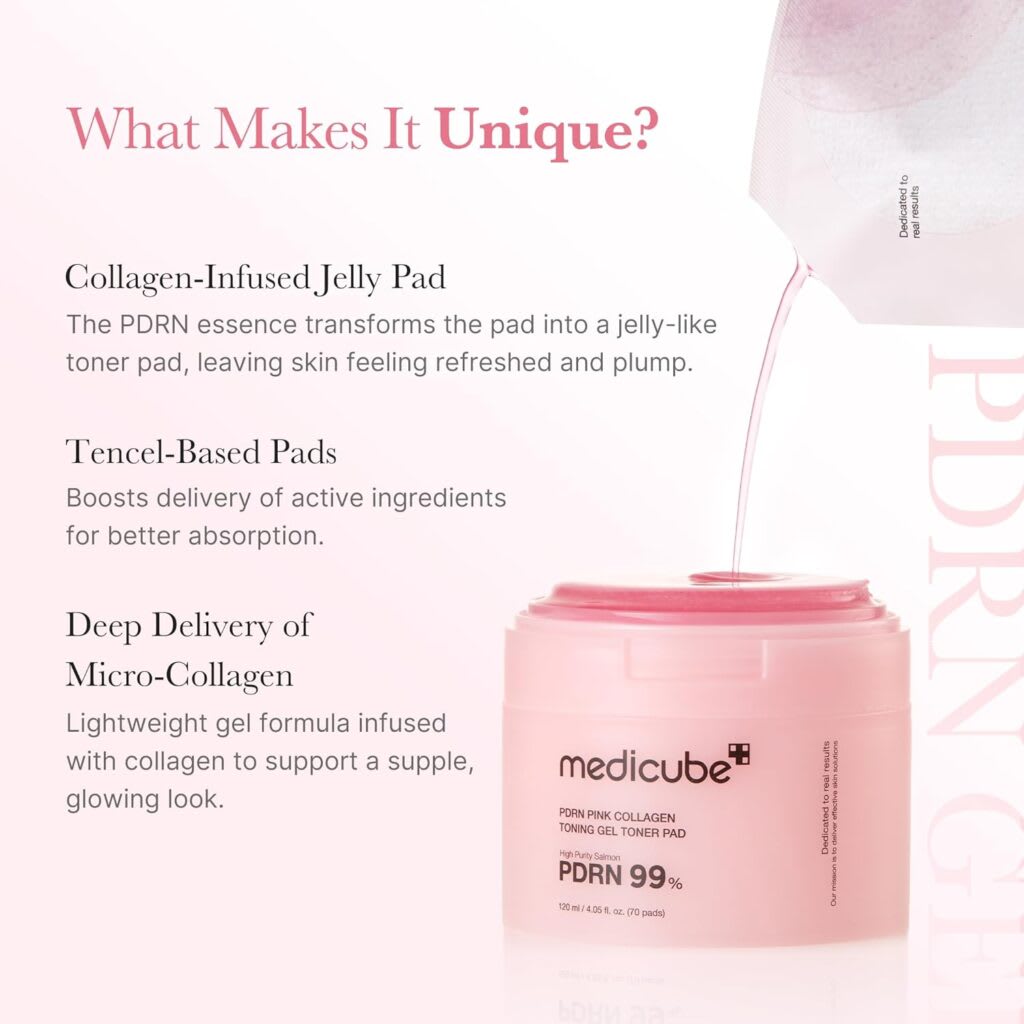 MEDICUBE PDRN Pink Toner Gel Pads – 70 pzs4