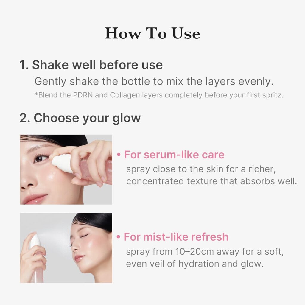 MEDICUBE – PDRN Pink Collagen Glow Jelly Mist Serum – Bruma Facial 100ml5