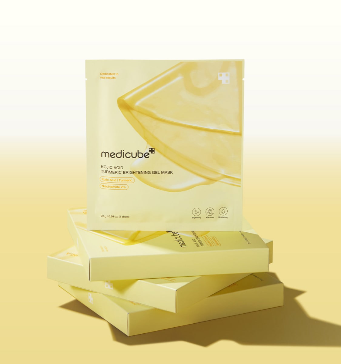 MEDICUBE Kojic Acid Turmeric Gel Mask – Mascarilla Gel Despigmentante- 1 pieza2