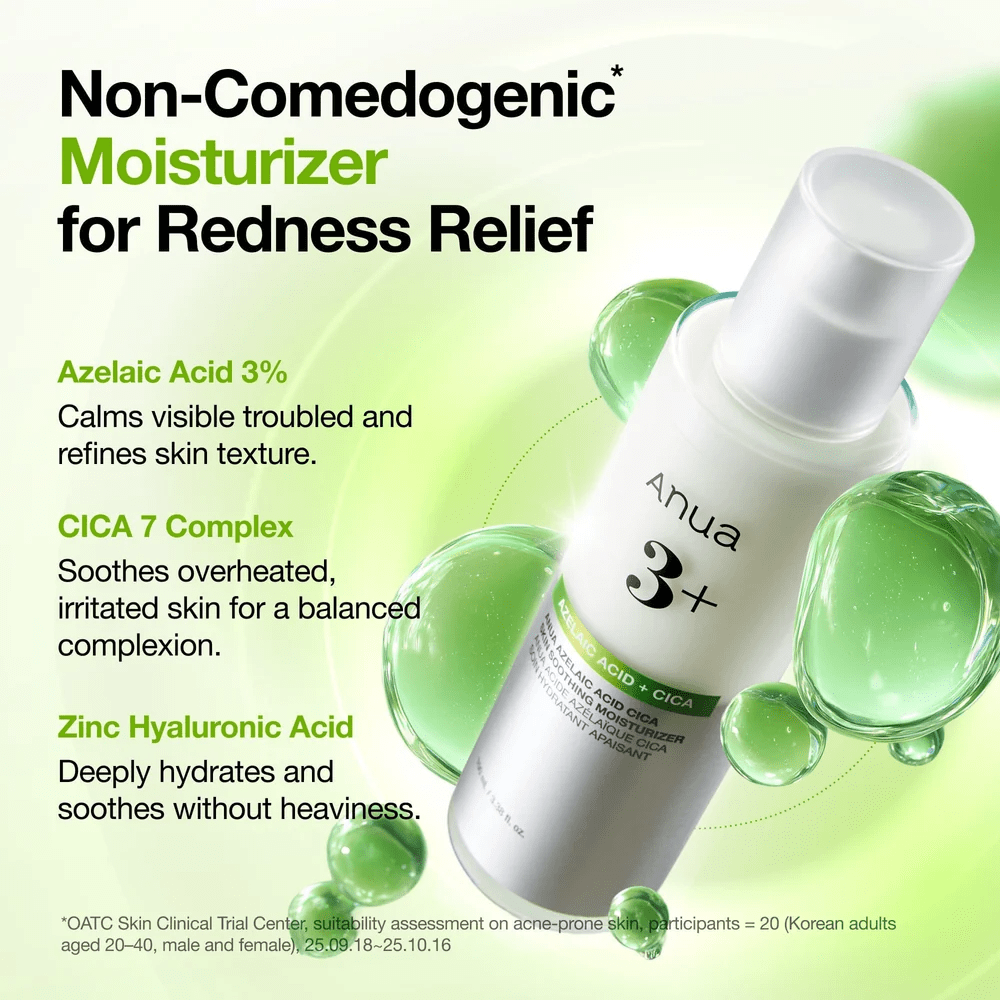 ANUA Azelaic Acid CICA Skin Soothing Moisturizer – Loción Crema 100ml3