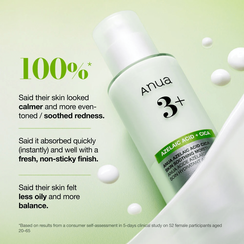 ANUA Azelaic Acid CICA Skin Soothing Moisturizer – Loción Crema 100ml5