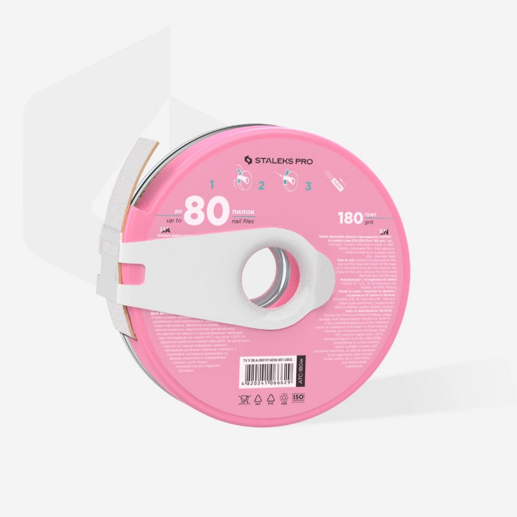 Staleks Pro Lima Bobbinail papmAm Blanca con BOLSILLO - Grit 1502