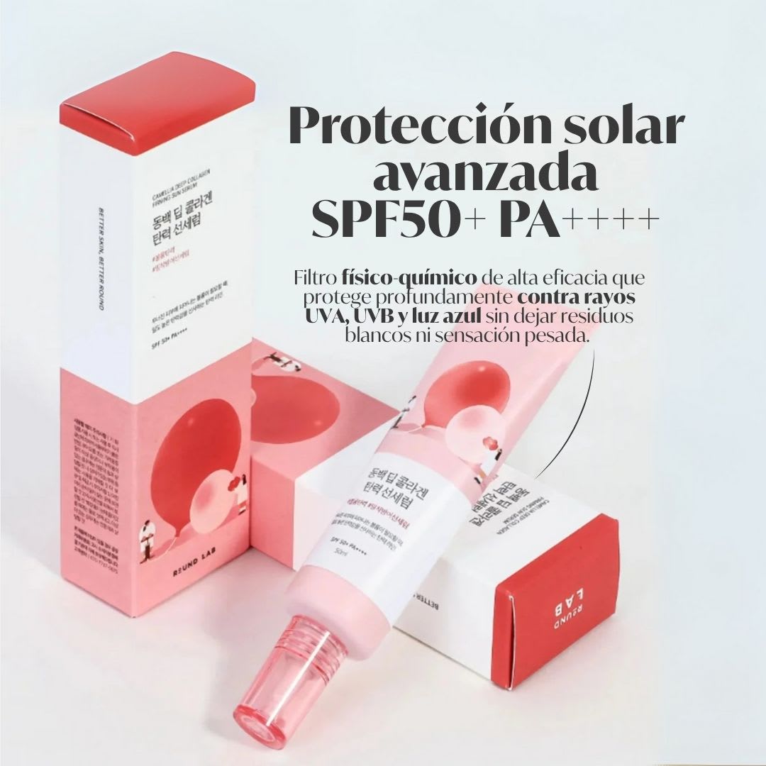 ROUND LAB Camellia Deep Collagen Firming Sun Serum 50 ml2