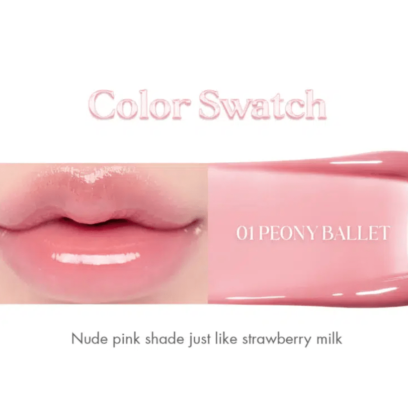 ROM&ND GLASTING COLOR GLOSS – Labial Gloss #01 PEONY BALLET2