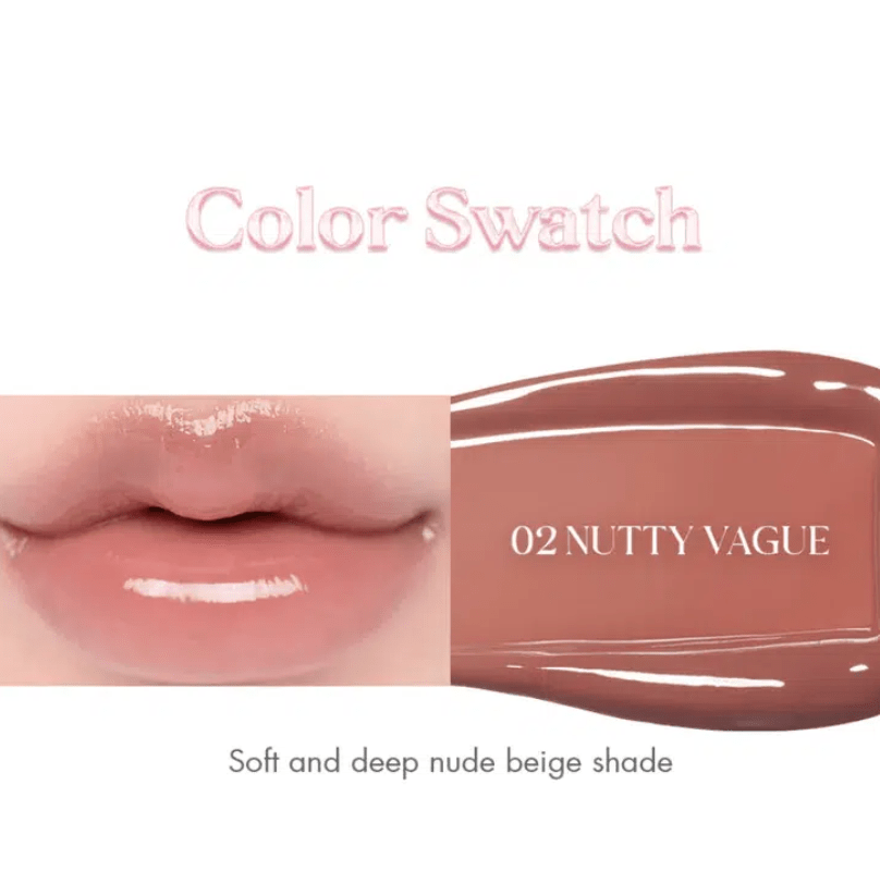 ROM&ND GLASTING COLOR GLOSS – Labial Gloss #02 NUTTY VAGUE2